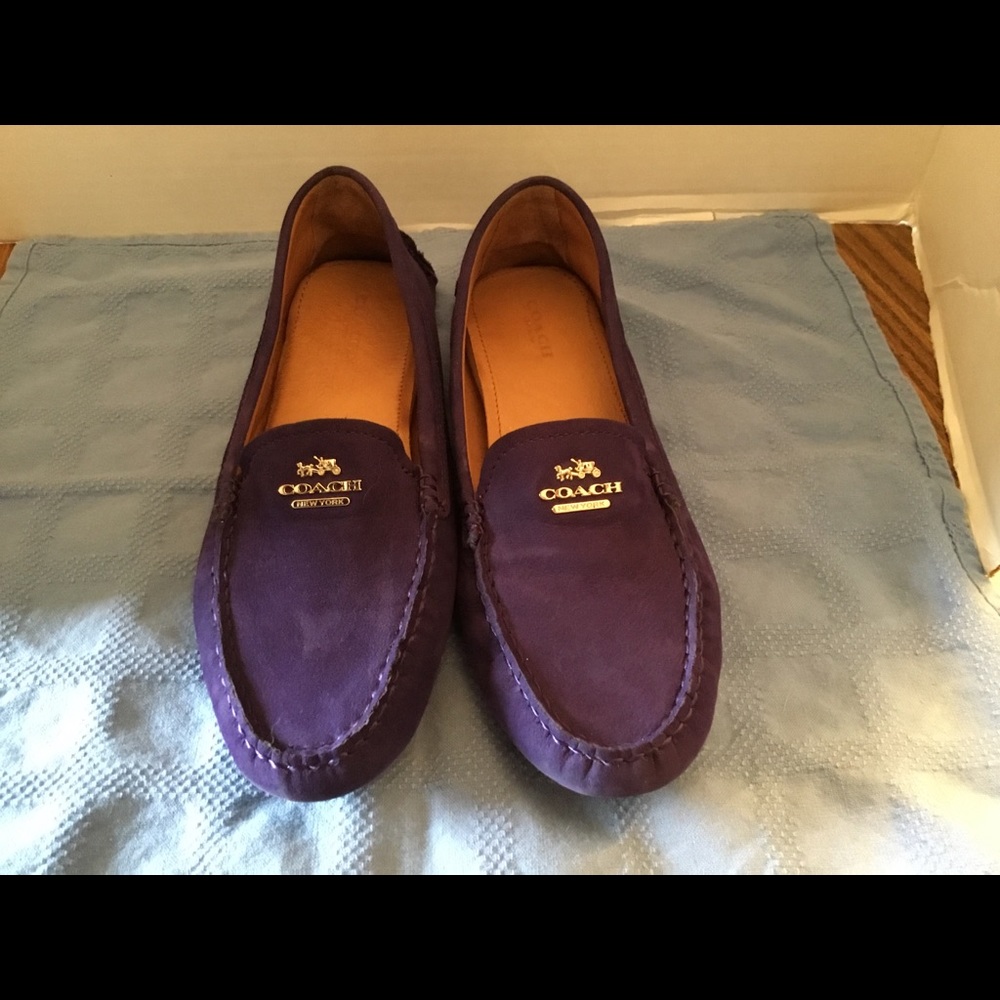Coach Purple Loafers